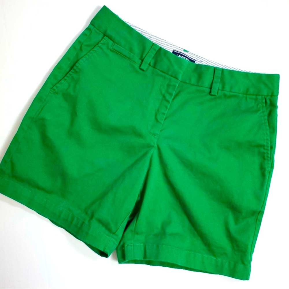 Lands End Kelly Green Cotton Chino Shorts